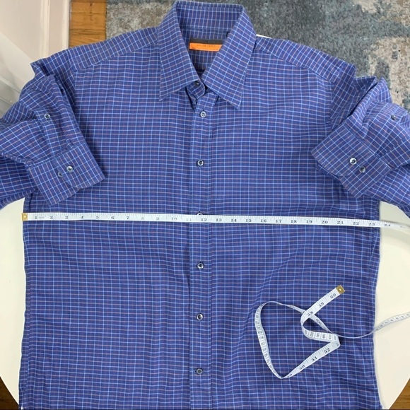 Davide Cenci Men’s Plaid Flannel Button Down Shirt EU 42 US Size XL - Picture 4 of 9